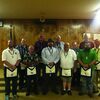 Craft Lodge 287 newly elected officers are: (front row l-r) Jerry Gosik, Russell Heindselman, Denny McCarty (Lodge Master), Mike Sliger, Rob Roberts. Back row (l-r): Scott Giltner, Jerry Davis, Paul Rathbun, J.R. Winters, Lynn Hudnut, Larry Arnold