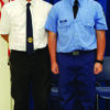 Toby Moss and David Blickhan. Otto Bruner Post 170 sponsored Moss to attend Cadet Patrol Academy.
