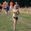 Makayla Dickerson at the finish of the Liberty Cross Country meet.
