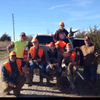 Group of youth hunters and volunteers after a successful hunt.