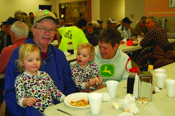 Many people attended the annual pancake day held in Ewing.