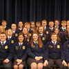 The State Officers of the Missouri FFA Association recently conducted nineteen Greenhand Motivational Conferences in Missouri. Lewis County C-1 FFA memers attended the Kirksville event.  MFA Incorporated helped sponsor the conferences.  Seated from left to right are: Past President Cole Edwards, Salisbury; Vice President Braxton Hoemann, Union; 1st Vice President Brandelyn Martin, Silex; Vice President Alexa Nordwald, East Prairie; Vice President Jacob Hoellering, California; and Vice President Tanner Koenig, Wheatland. From Lewis County C-1 Austin Adam, Derek Howes, Grace Murphy, Lauren Smith, Cody Miller, Michael Casebier, Colton Sharpe, Hunter Goehl, Colin Nelson, Jessie Oenning, Rebecca Grgurich, Makayla Dickerson, Corbin Bell, Chaselyn Bruhl, Morgan Bell, Lane Nelson, Hannah Collier, Caprice Nichols, Hunter Collier, Tahj Tasco and Garrett Kramer.