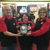 Casey’s employees Curtis Farr was honored for 35 years of service to Casey’s by manager Heather Damewood and area supervisor, Lisa Jo Hercules. Also honored for 35 years of employment was Shirley Green.