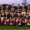 The Highland Junior High Football team with both seventh and eighth grade pictured with Coach Jones and Rosencrans. Coach Doug Wilson is not pictured.